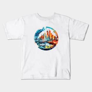 City Skylines Urbain World Fun Life Modern Challenge Kids T-Shirt